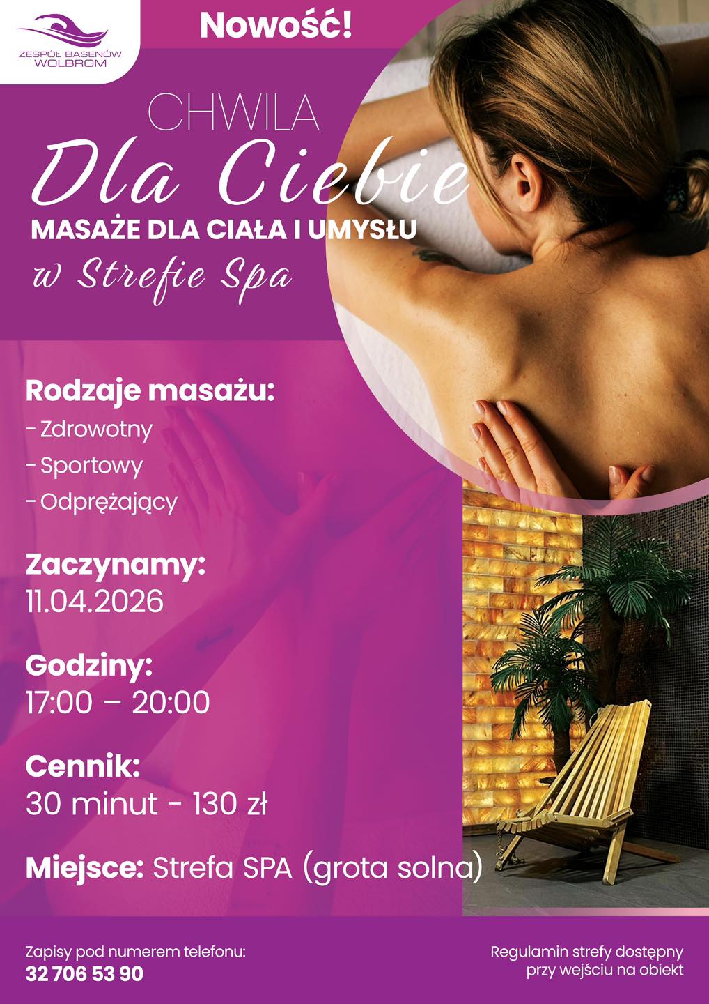 Masaże w Strefie SPA – od 11 kwietnia co sobotę