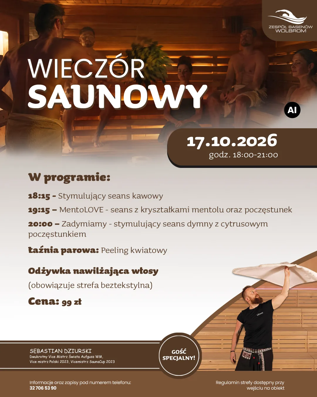 🔥 WAŻNA INFORMACJA – ZMIANA TERMINU WIECZORU SAUNOWEGO 🔥