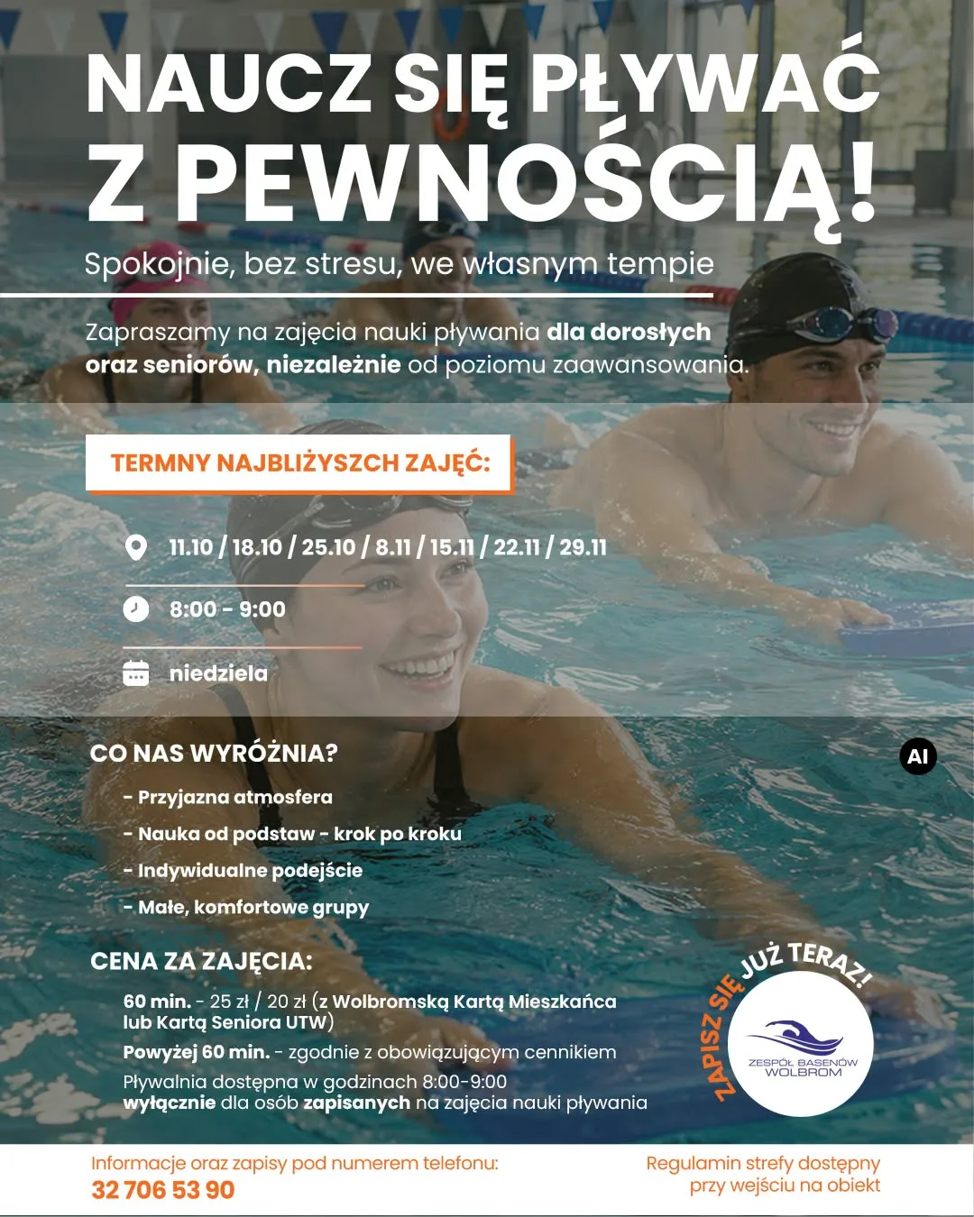❗ INFORMACJA – GRUPY ŁĄCZONE NA LEKCJACH PŁYWANIA ❗